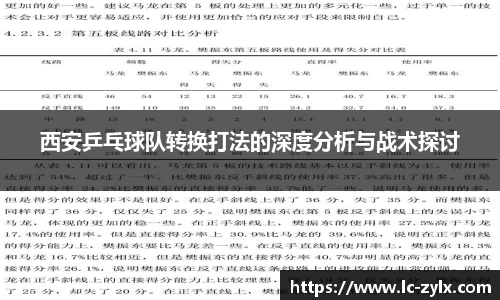 西安乒乓球队转换打法的深度分析与战术探讨